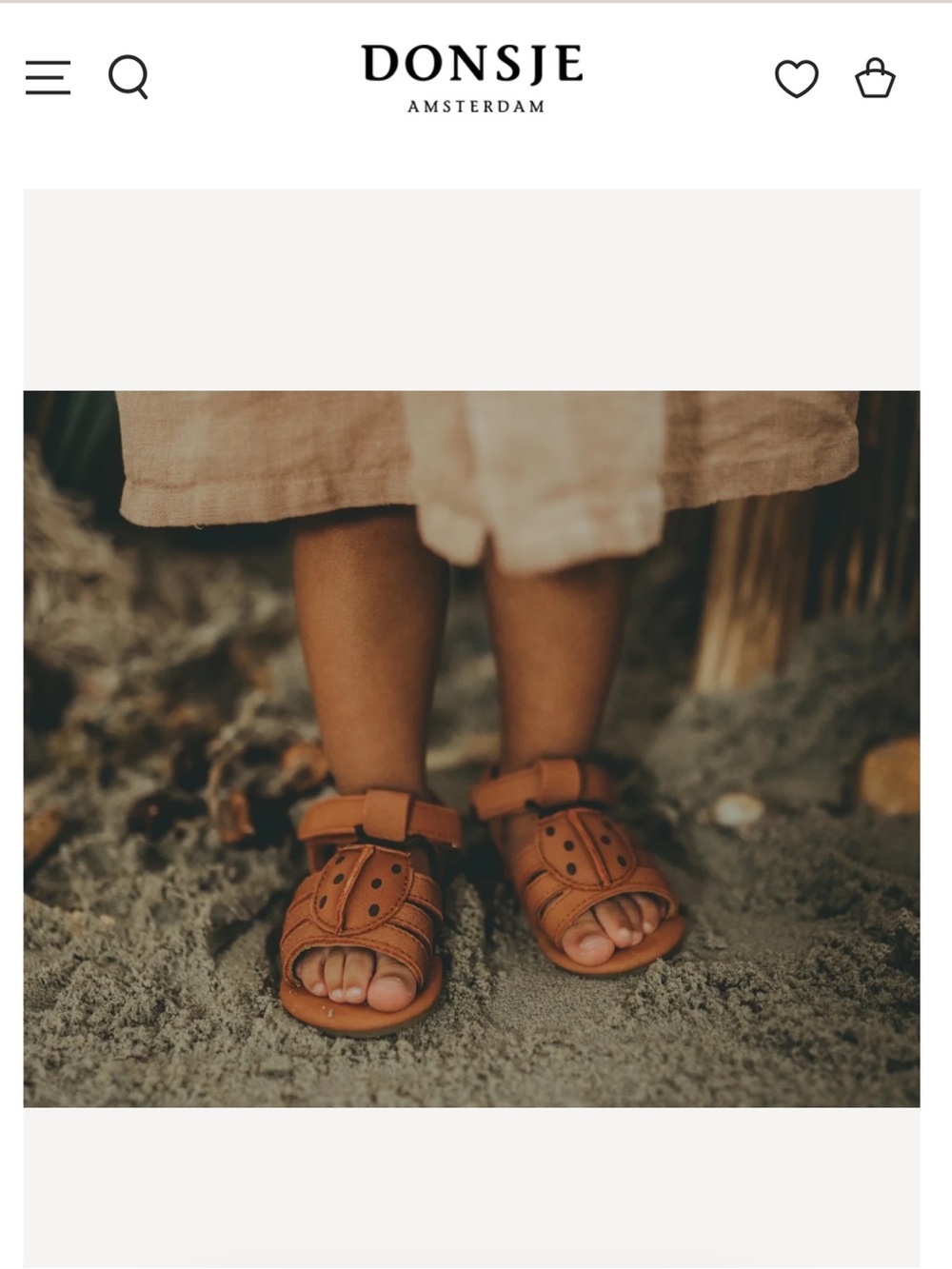 NWT Donsje Amsterdam Tito Sky Lady Bird Sandals, Walnut Nubuck, sz 12-18mo